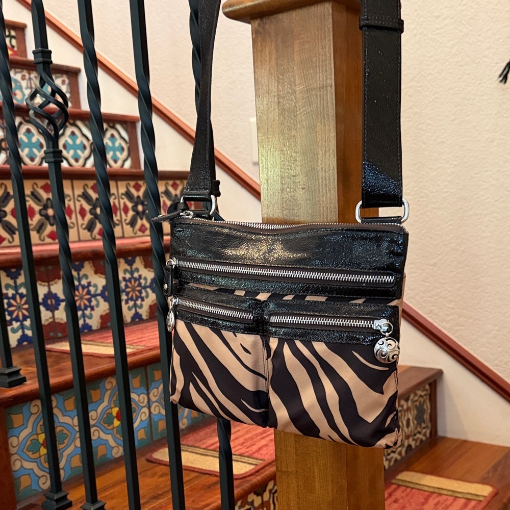Brighton Animsl Print Crossbody Bag